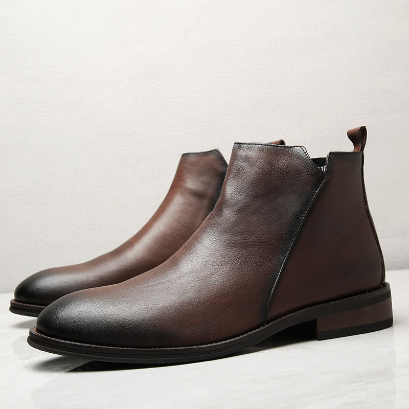 PADASO FALL|WINTER PREMIUM ITALIAN NAPA LEATHER CHELSEA BOOTS 210810 H-DC