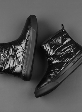 帕达索雪地靴男冬季加绒马丁靴保暖加厚羽绒面包鞋高帮棉靴221050