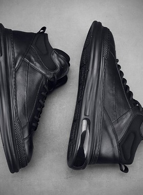 帕达索冬季加绒棉鞋男真皮高帮鞋时尚马丁靴街拍潮流男鞋201139