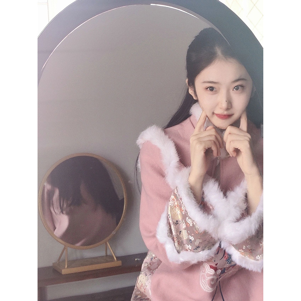 중국 스타일의 고급 기질이 개선된 HANFU 여성 2024 가을 겨울 새로운 젊은 스타일 치파오 재킷 드레스 여성 의류