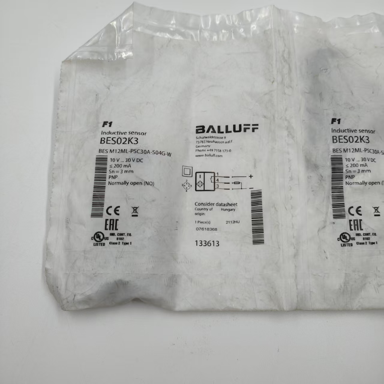 巴鲁夫全新原装正品BES02K3 BES M12ML-PSC30A-S04G-W接近开关