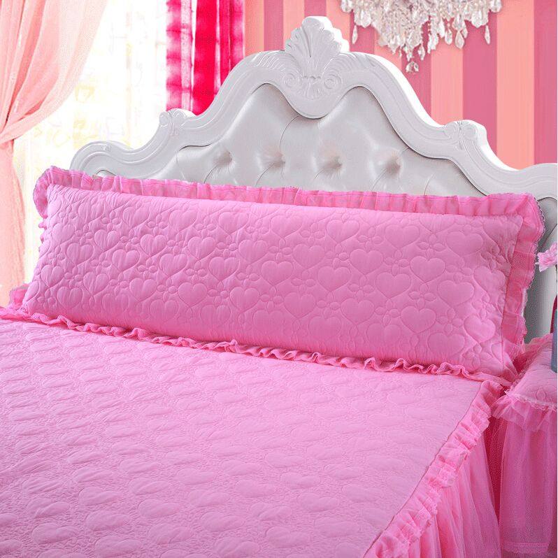 双人长枕套夹棉1.2/1.5/1.8m米情侣婚庆蕾丝花边枕头套加长枕芯套,床上用品,枕套,淘宝优惠券,粉丝福利购,淘宝优惠卷