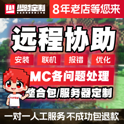 我的世界远程安装整合包联机协助