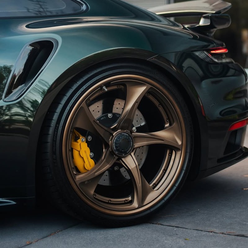 MMN适配保时捷911 Turbo S改装HRE大风扇锻造轮毂定制19 20 21寸