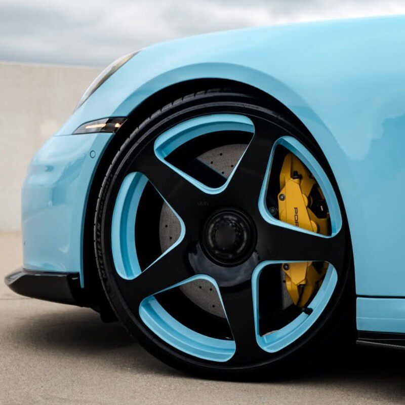 MMN适配保时捷911 Turbo S 改装双拼色锻造轮毂定制19 20 21寸992