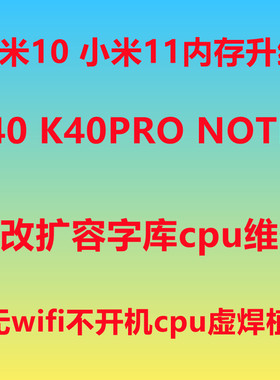 小米10 小米11 K40 NOTE9 PRO 扩容 魔改 内存升级 K50 维修主板