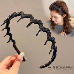 高颅顶波浪发箍女款 洗脸头箍专用防滑发带压发卡发捆头饰 新款