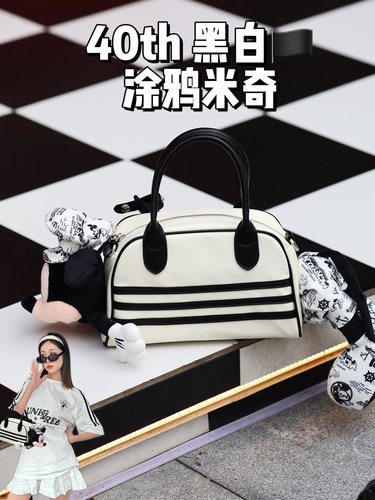 野草莓市场涂鸦remake米奇保龄球手提包斜挎包潮酷辣妹包立体玩偶