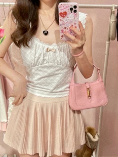 野草莓/奶油Jackie Plmmbase龙心mini少女腋下包百搭手提斜挎包