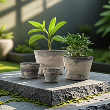 小高筒手工红陶兰花盆景创意泥瓦盆粗陶多肉简约陶土花盆陶盆矮