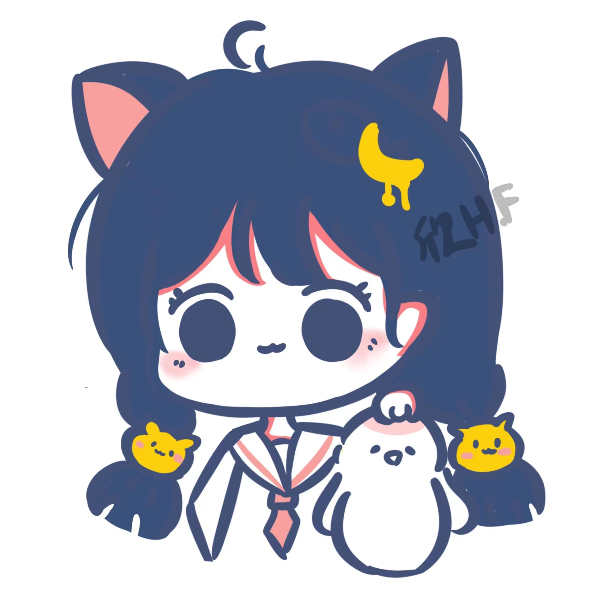 q版手绘头像情侣定制画像卡通宠物可爱约稿真人结婚照片插画设计