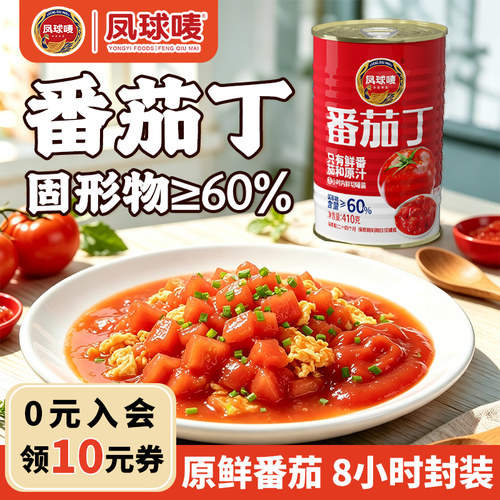 【新日期】番茄罐头新疆西红柿丁