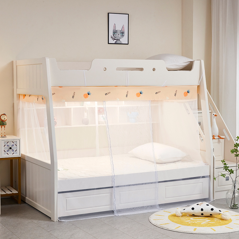 子母床1.5米上下铺梯形双层床1.2m高低儿童床1.35家用上下床蚊帐-封面