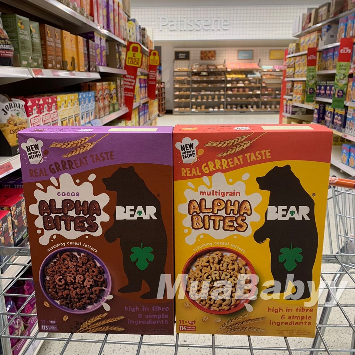现货 英国Bear小熊多谷物麦圈高钙麦片儿童即食早餐无添加375g
