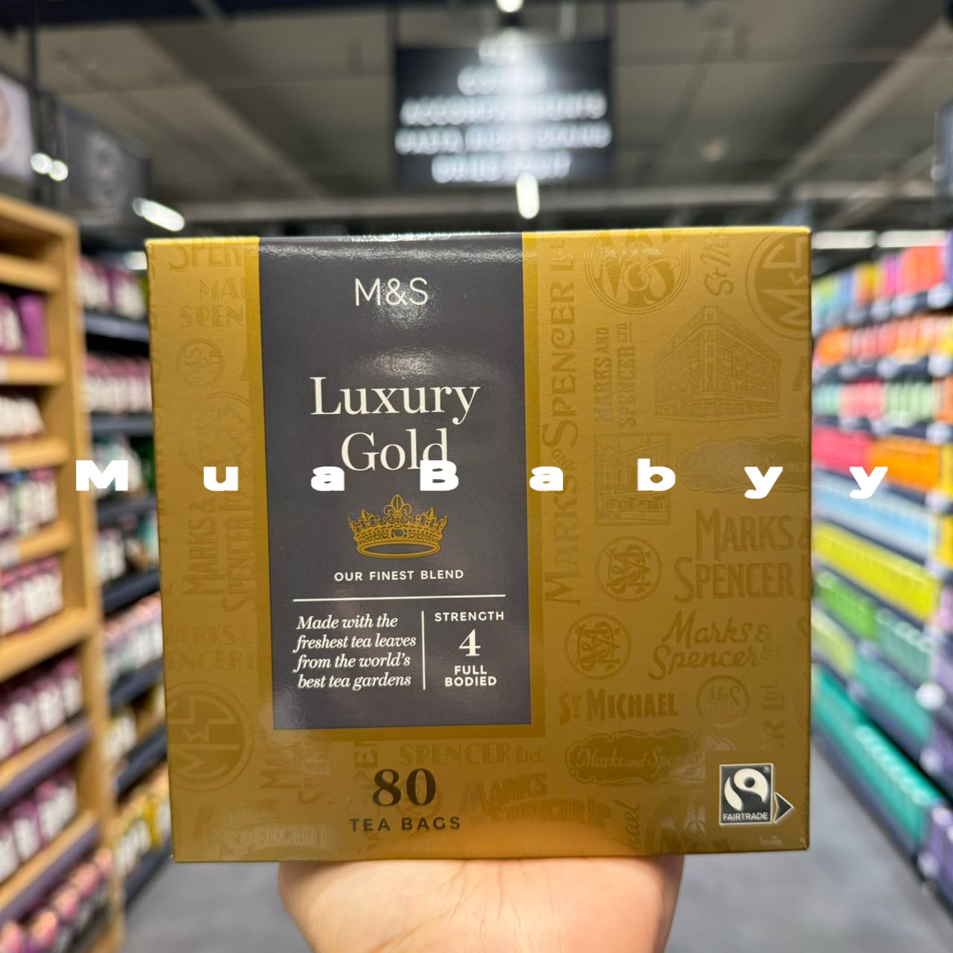 现货 英国马莎M&S玛莎奢华金牌红茶自制奶茶包Teabag 250g/80包