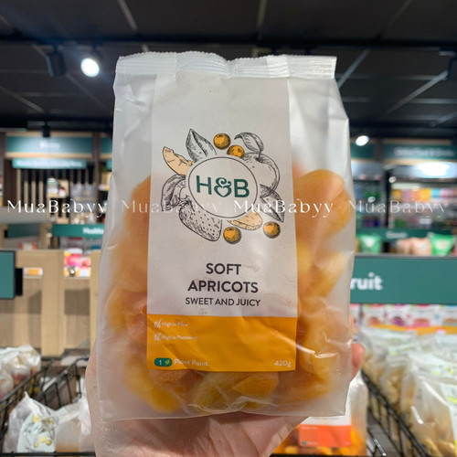 现货 英国HB自然无添加软杏干香甜多汁老少皆宜420g