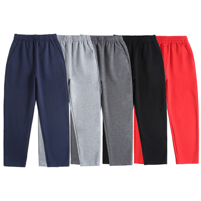 学生加绒纯棉深蓝藏青深灰校裤