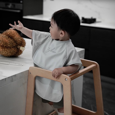 可定制名字饭兜反穿衣防油防脏