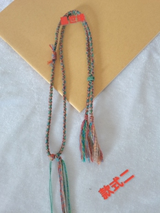 原创纯手工手搓棉绳藏式项链绳唐卡和田玉器文玩蜜蜡天珠翡翠挂绳