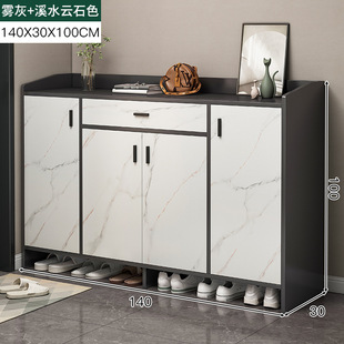 灰色140/120/90深30高80 100鞋柜家用门口楼道外阳台鞋柜防尘鞋架