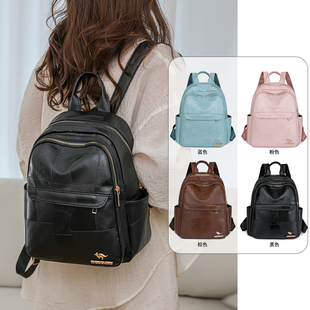 小众纯色大容量背包女2025夏季新款潮流单肩斜挎包时尚女生小背包