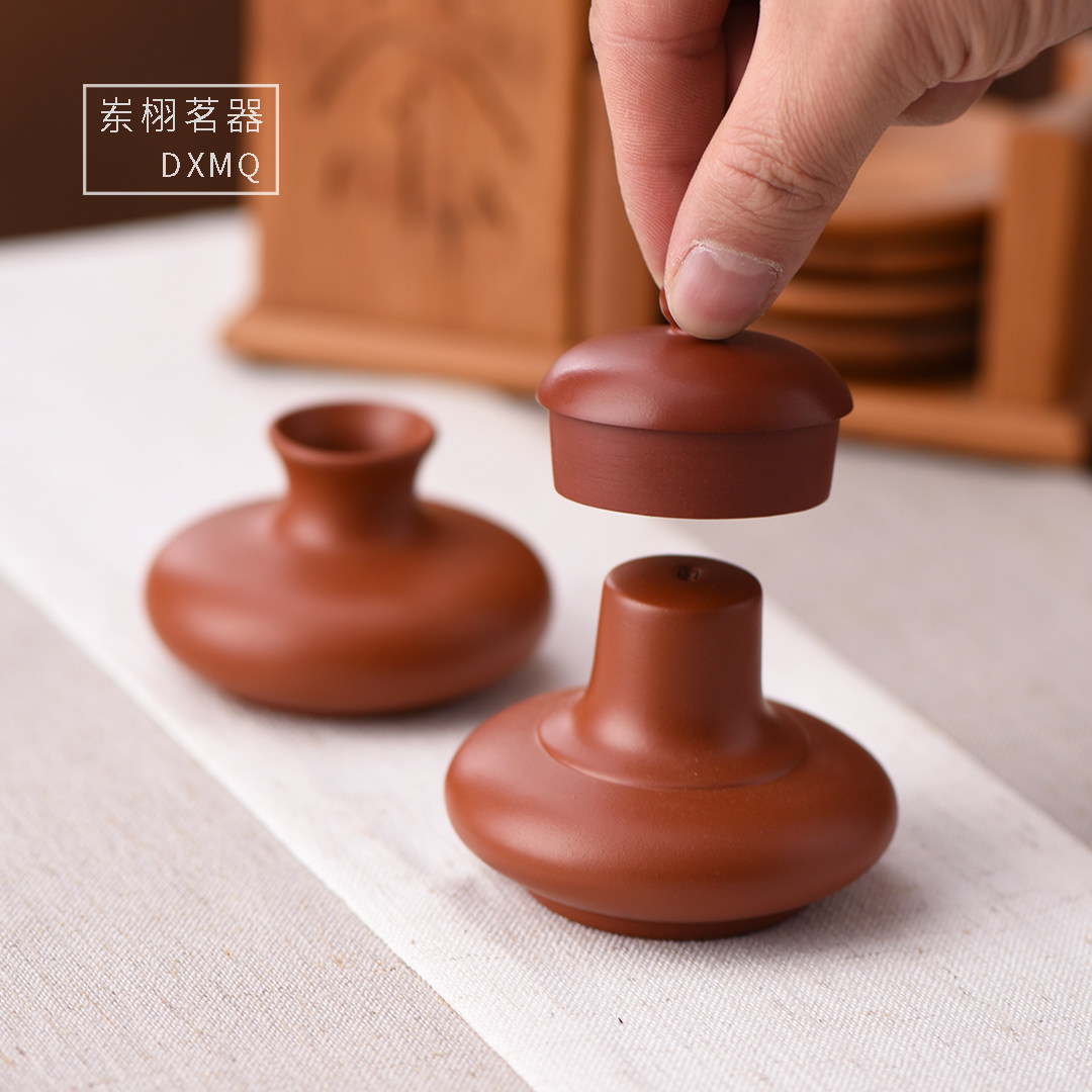 盖置 潮州朱泥壶手拉壶紫砂壶盖置 多用途盖碗盖托茶具茶壶配件