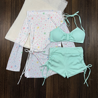 小清新显瘦分体游泳装