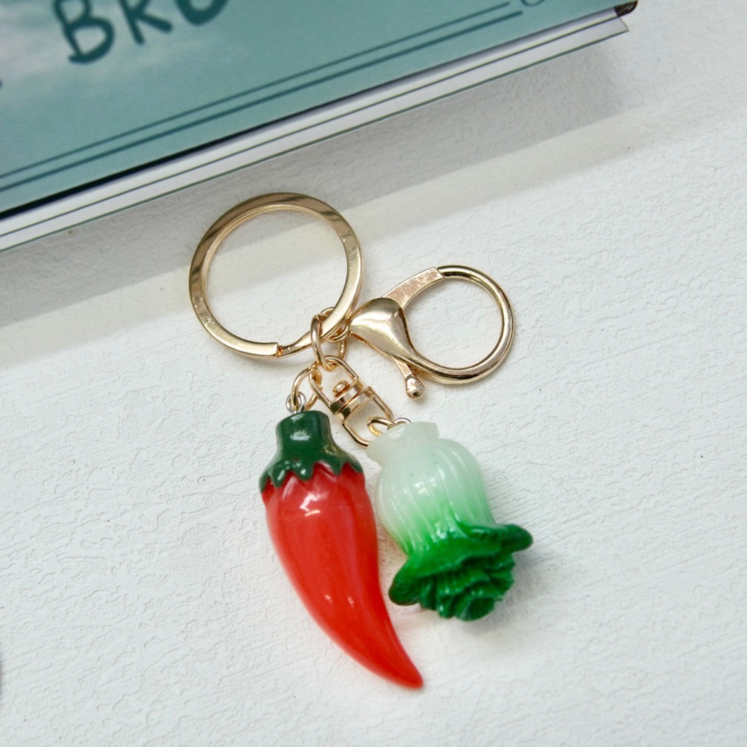 创意仿真红辣椒钥匙扣挂件 节日小礼品钥匙链饰品包包挂饰小辣椒