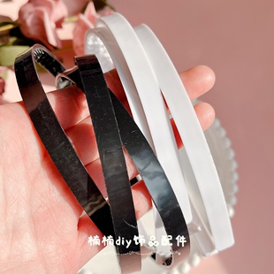 手工diy发饰材料1cm塑料发箍折不断带齿防滑儿童基础发箍材料