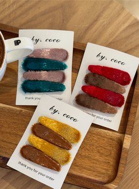 包邮现货Rae同款摩登闪闪亮蝴蝶结儿童边夹少女可爱发饰碎发卡