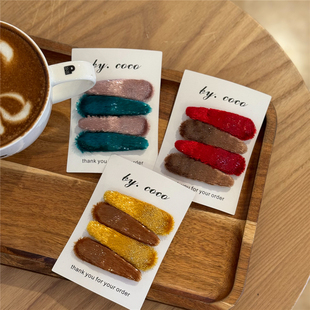 摩登闪闪亮蝴蝶结儿童边夹少女可爱发饰碎发卡 现货Rae同款 包邮