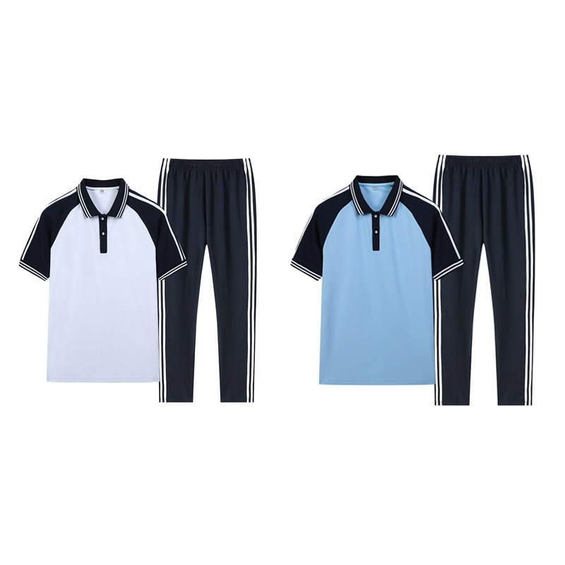 夏季校服中小学生短袖T恤衫图片