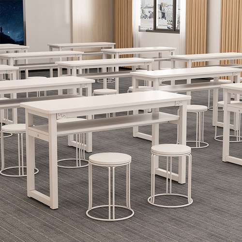 教育机构培训桌补习班辅导班中小学生课桌椅组合双人会议室长条桌