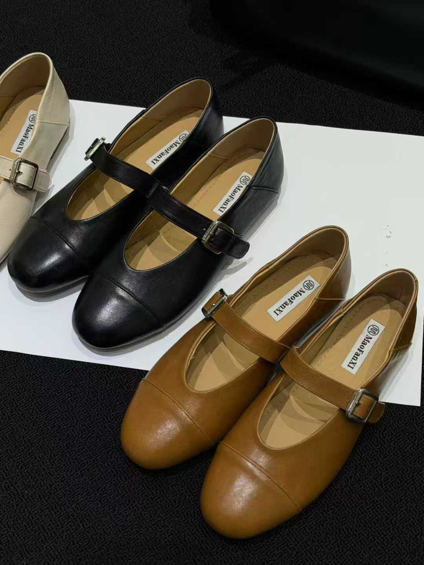 欧货2026新款真皮女鞋圆头平底单鞋舒适小皮鞋玛丽珍鞋一字带女鞋,女鞋,浅口单鞋,淘宝优惠券,粉丝福利购,淘宝优惠卷