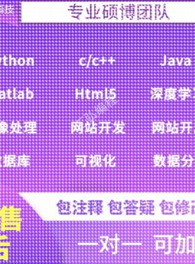 Python代编程 /Java/数据分析 Matlab/Javascript c/c++/深度学习