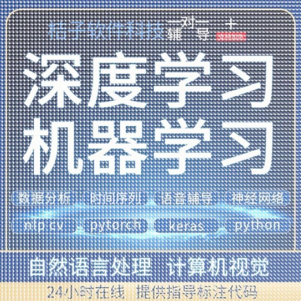 Python代编程深度学习神经网络自然语言处理数据预测知识图谱接单