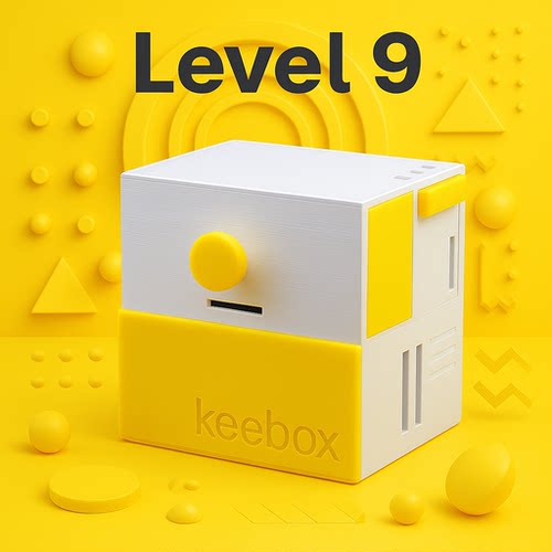 《keebox Yellow》烧脑益智8级解密puzzle成人益智解密玩具