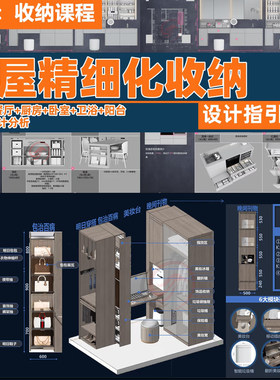 全屋定制住宅收纳精细化设计指引室内家装全案精细化设计资料图集