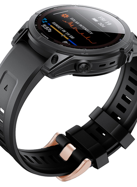 适用于佳明Garmin Fenix 7S 6S instinct 2s/ Mk2s硅胶表带20mm