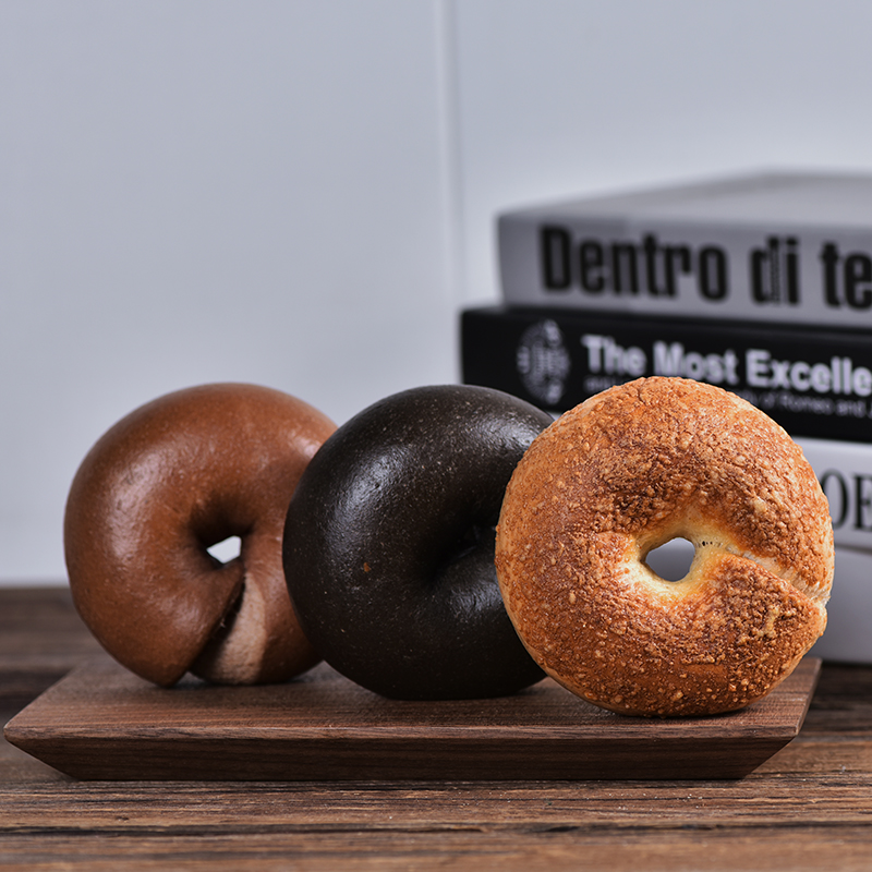 厨男小栈贝果健身营养早餐面包