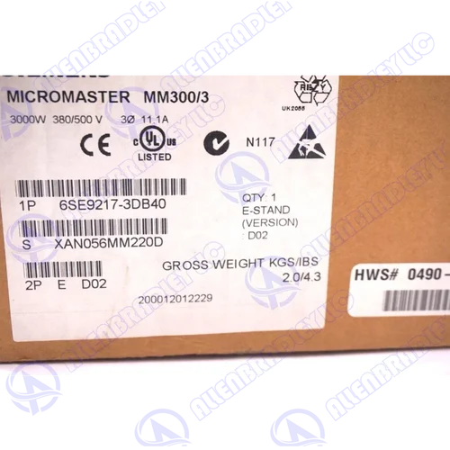 6SE9217-3DB40 MM300/3 变频驱动 工控自动化配件议价维修