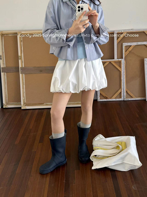 2025春季新款韩系减龄蓬蓬小包裙半裙显腿细