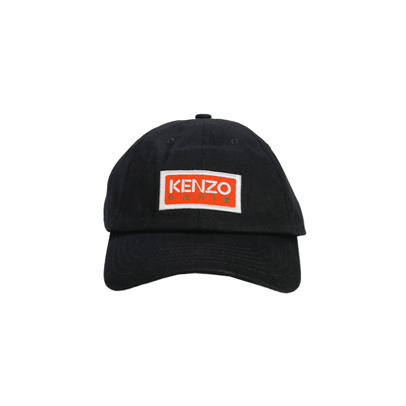 KENZOlogo刺绣黑色棒球帽