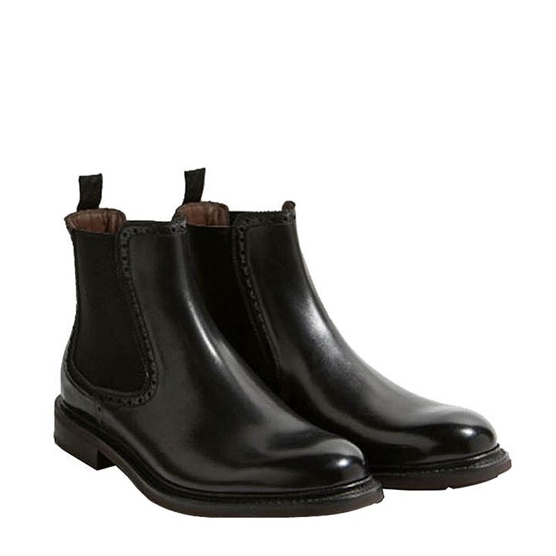 Ferragamo/菲拉格慕新款男士松紧带套脚黑色时尚休闲皮靴0695764,流行男鞋,单鞋,淘宝优惠券,粉丝福利购,淘宝优惠卷