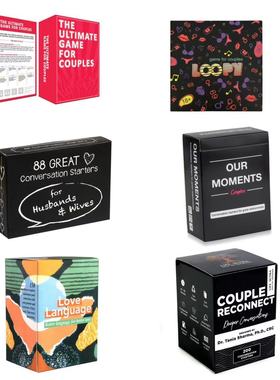 全英文版couple reconnect已婚夫妇重新连接游戏说出你爱的语言卡