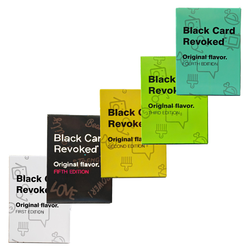black card revoked first edition 全英文游戏卡牌聚会策略卡游
