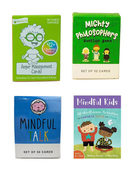 全英文新款mindful talk 小孩牌趣味互动交流聚会休闲游戏卡牌