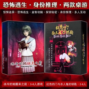 冰冷的她醒来之前红色的门桌游卡牌中文版身份策略推理聚会桌游