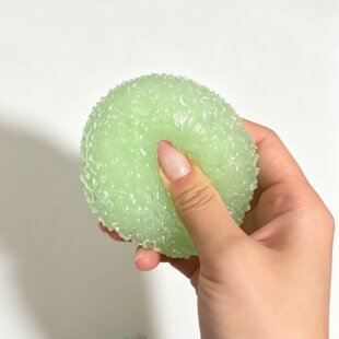 青苹果！捏捏乐解压玩具无毒手作球慢回弹麦芽糖桌面情绪稳定器