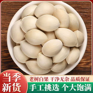 福小兵正宗白果新货银杏果中药材白果香料煲汤调料卤肉料干货带壳